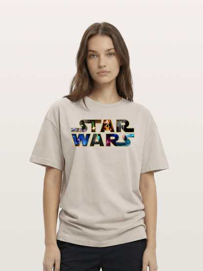 Star Wars Classic Logo Movie Cotton T-shirt