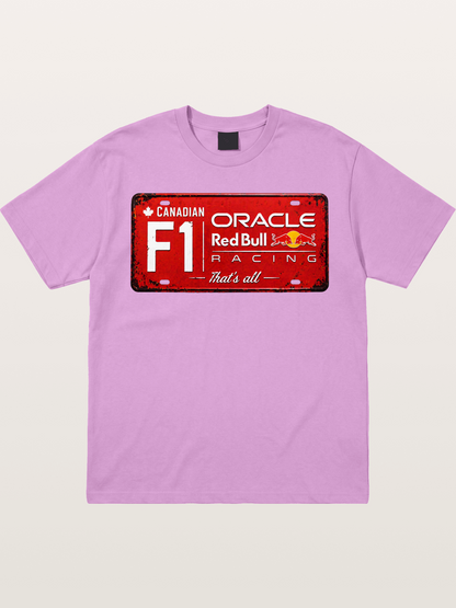Red Bull F1 Vintage License Plate Gildan T-shirt