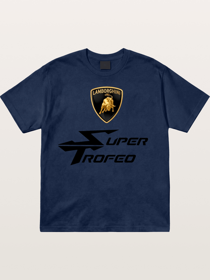 Lamborghini Super Trofeo Emblem Set Cotton T-shirt