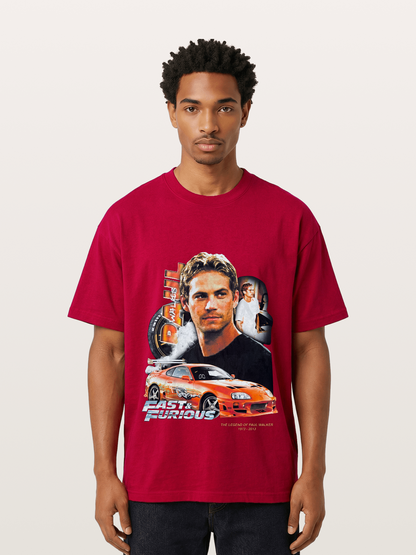 Orange Supra Fast & Furious Gildan T-shirt