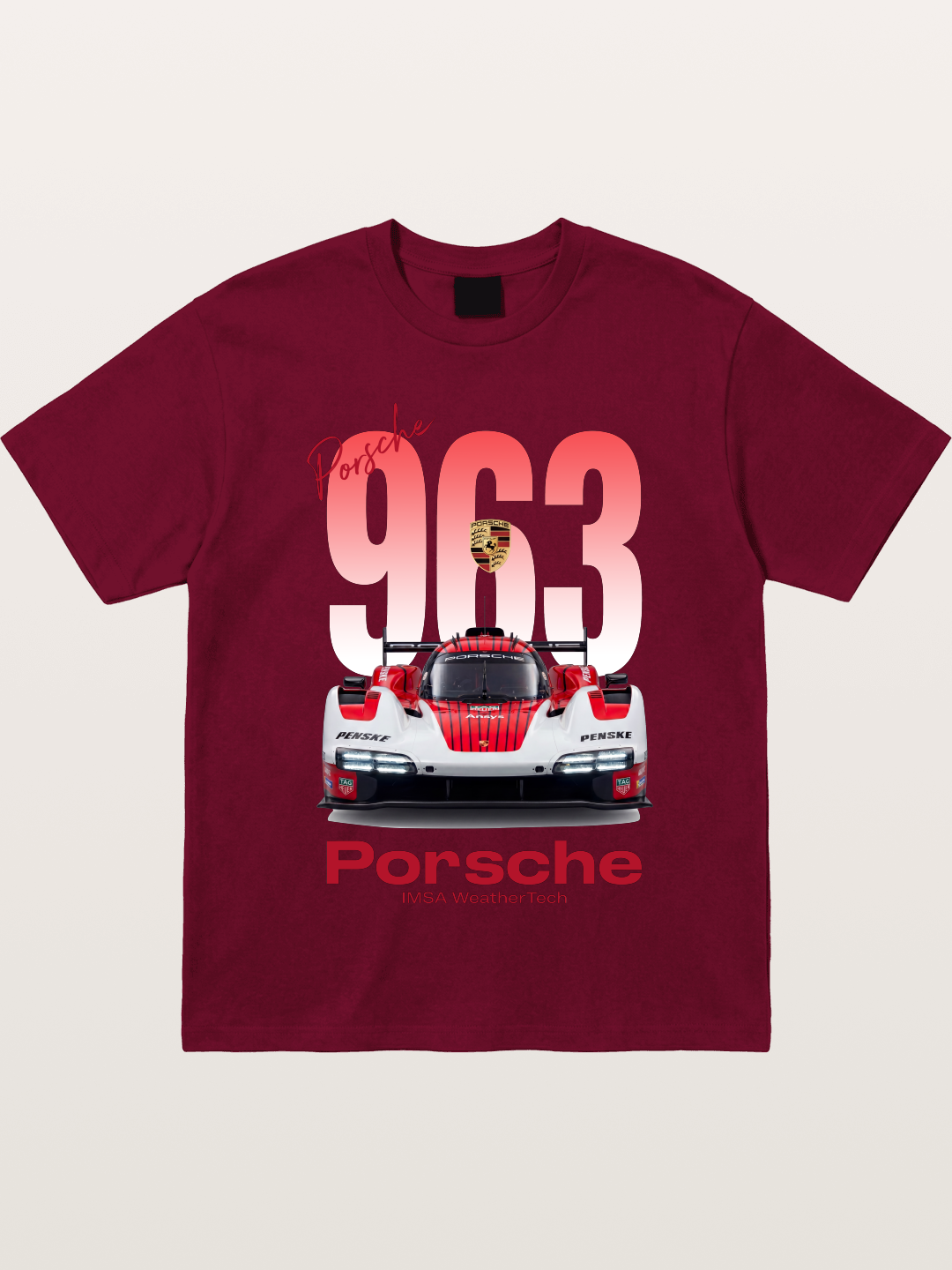 Porsche 963 IMSA WeatherTech Race Car Gildan T-shirt