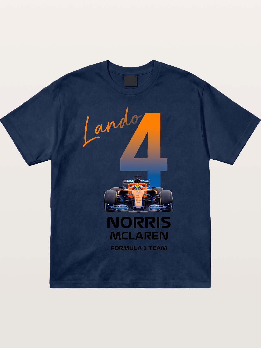Lando Norris McLaren 4 Graphic Cotton T-shirt