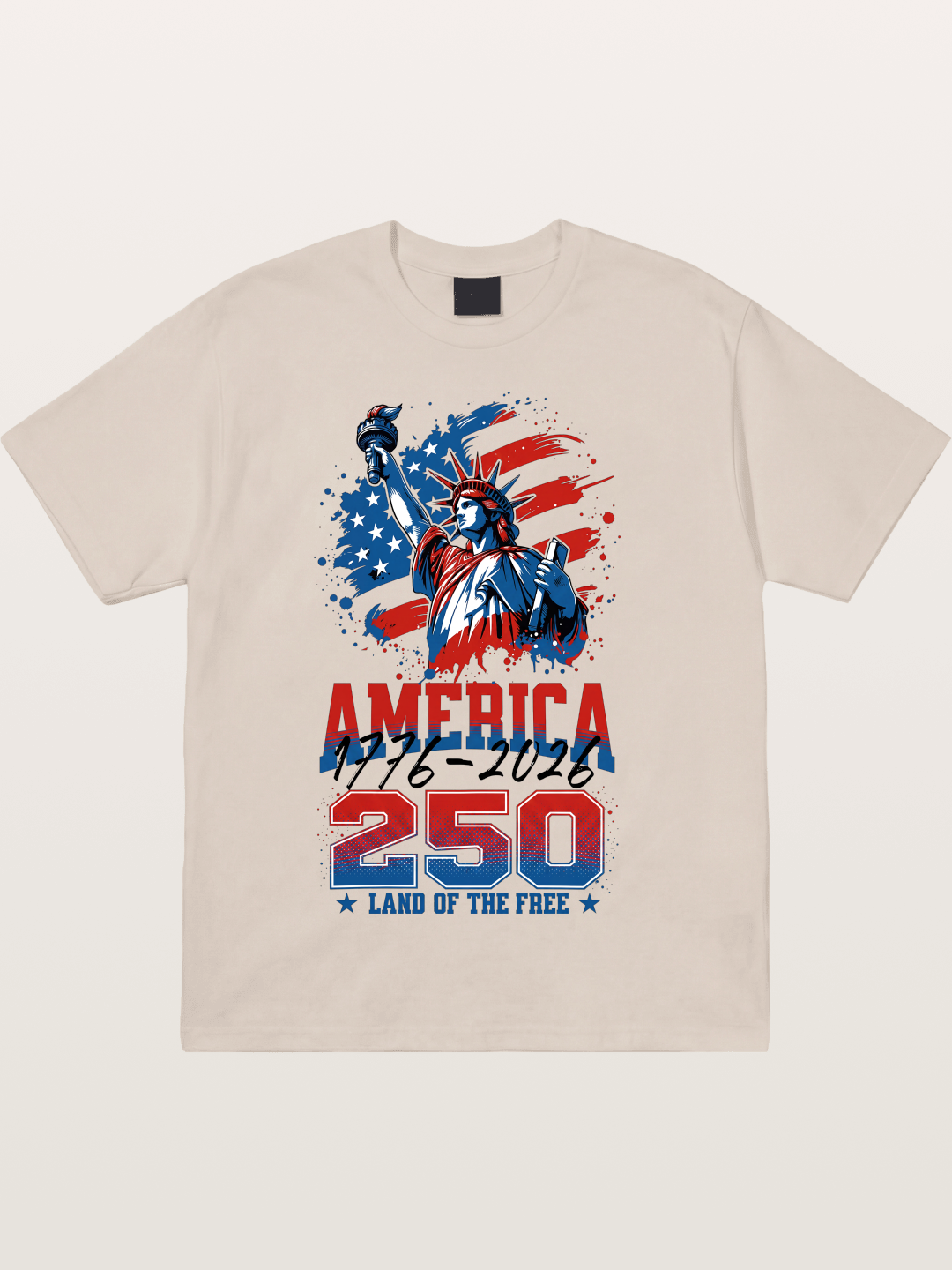 Liberty 250 Years Freedom Print Cotton T-shirt