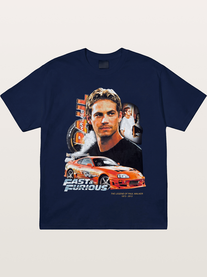 Orange Supra Fast & Furious Gildan T-shirt