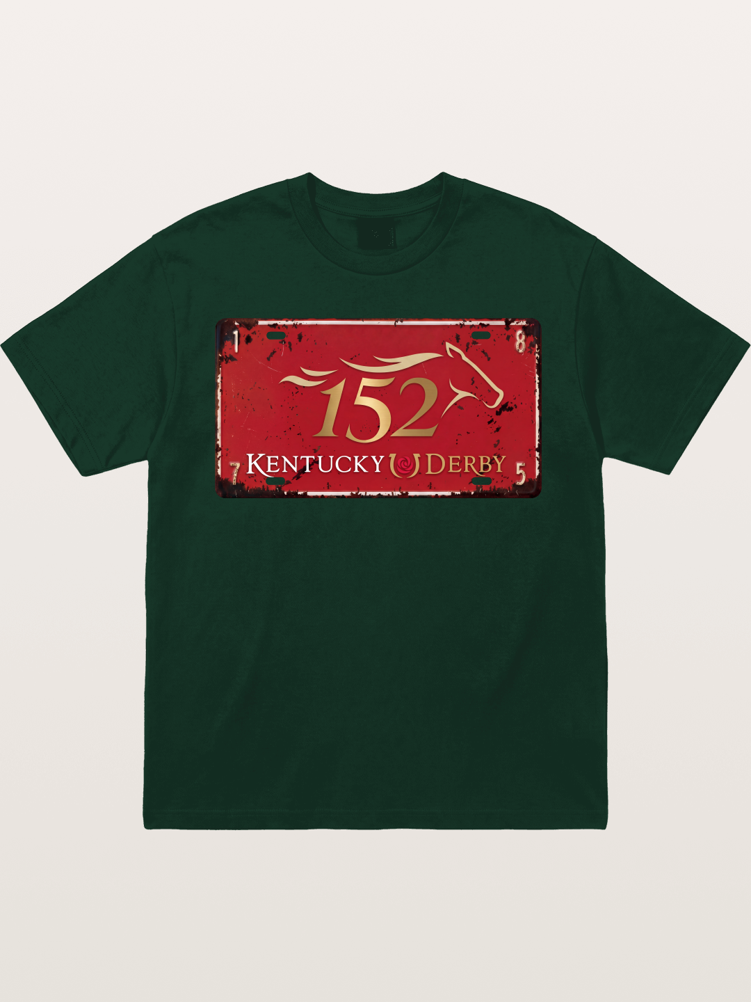Kentucky Derby 152 License Plate Gildan T-shirt