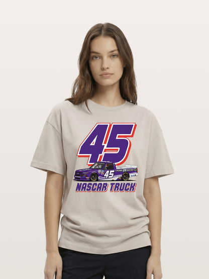 Purple 45 Racer Cotton T-shirt