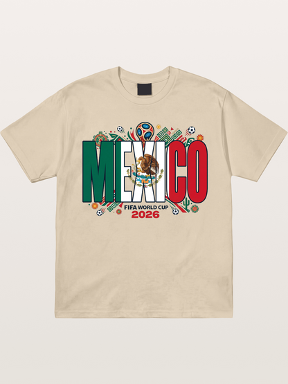 Mexico 2026 World Cup Lettering Gildan T-shirt