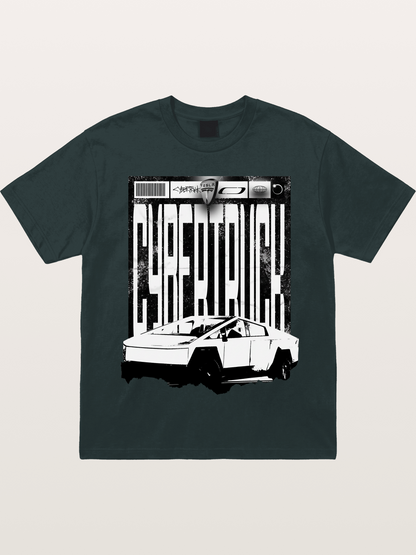 Tesla Cybertruck Glitch Poster Gildan T-shirt