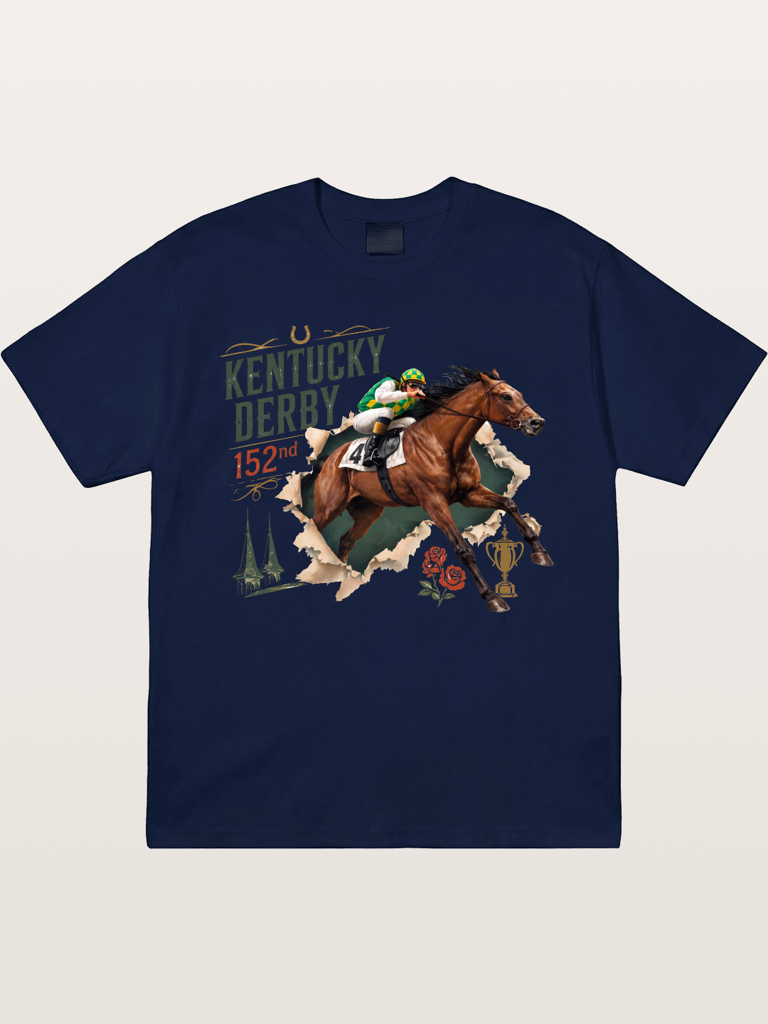 Kentucky Derby 152nd Horse & Roses Gildan T-shirt
