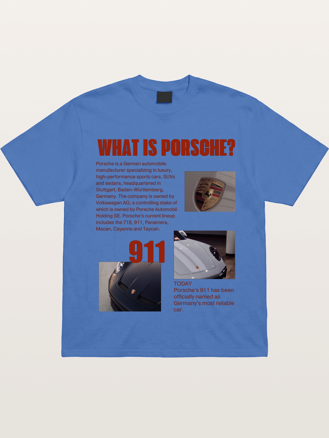 Porsche 911 Information Layout Gildan T-shirt