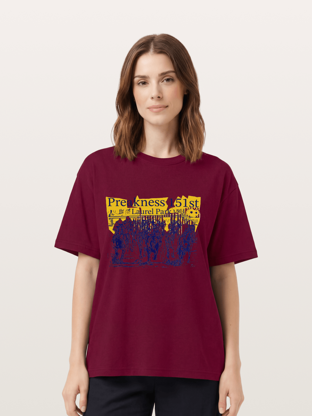 Preakness 151 Sketch Racing Art Gildan T-shirt