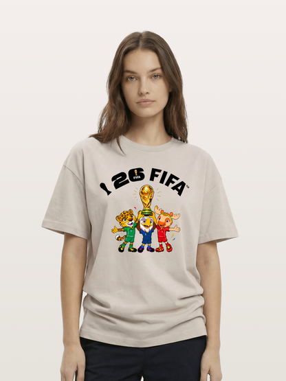 2026 FIFA Mascots Trophy Graphic Cotton T-shirt