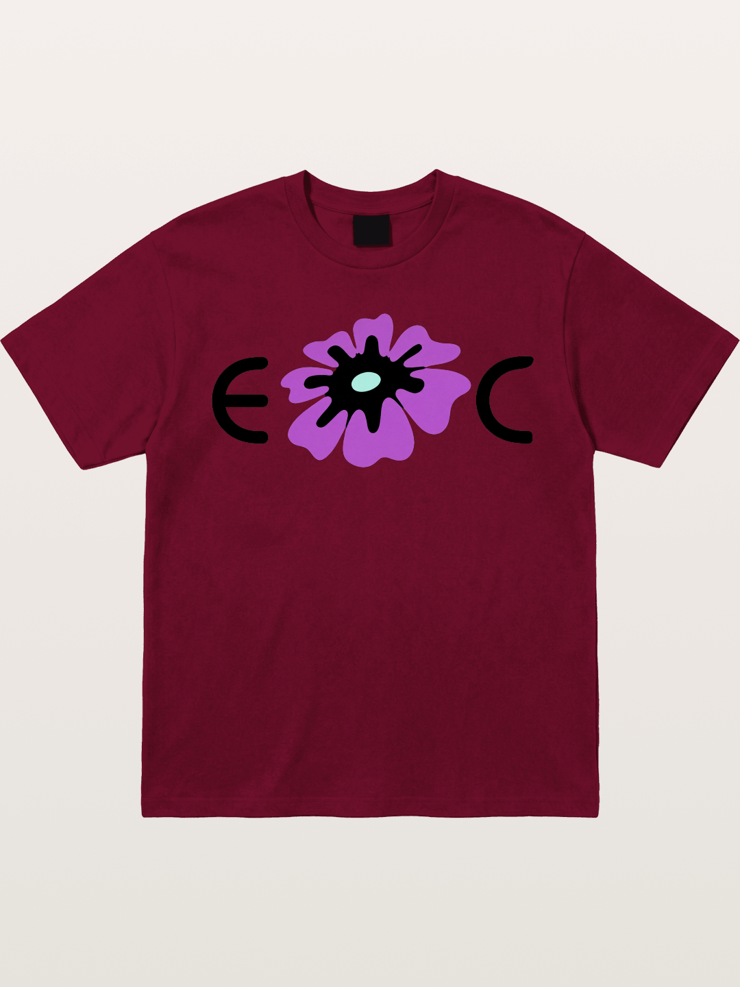 Purple EDC Daisy Silhouette Gildan T-shirt