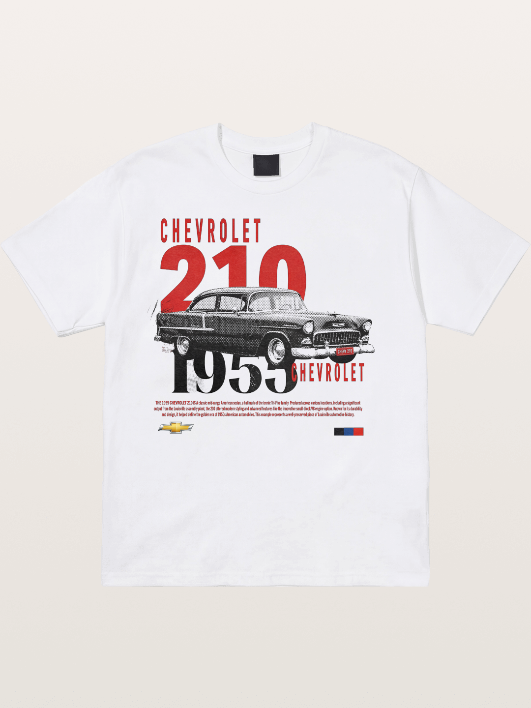 1955 Chevrolet 210 Retro Poster Cotton T-shirt