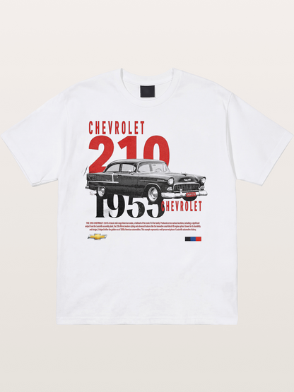 1955 Chevrolet 210 Retro Poster Cotton T-shirt