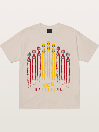 Barcelona GP Racing Column Streaks Cotton T-shirt