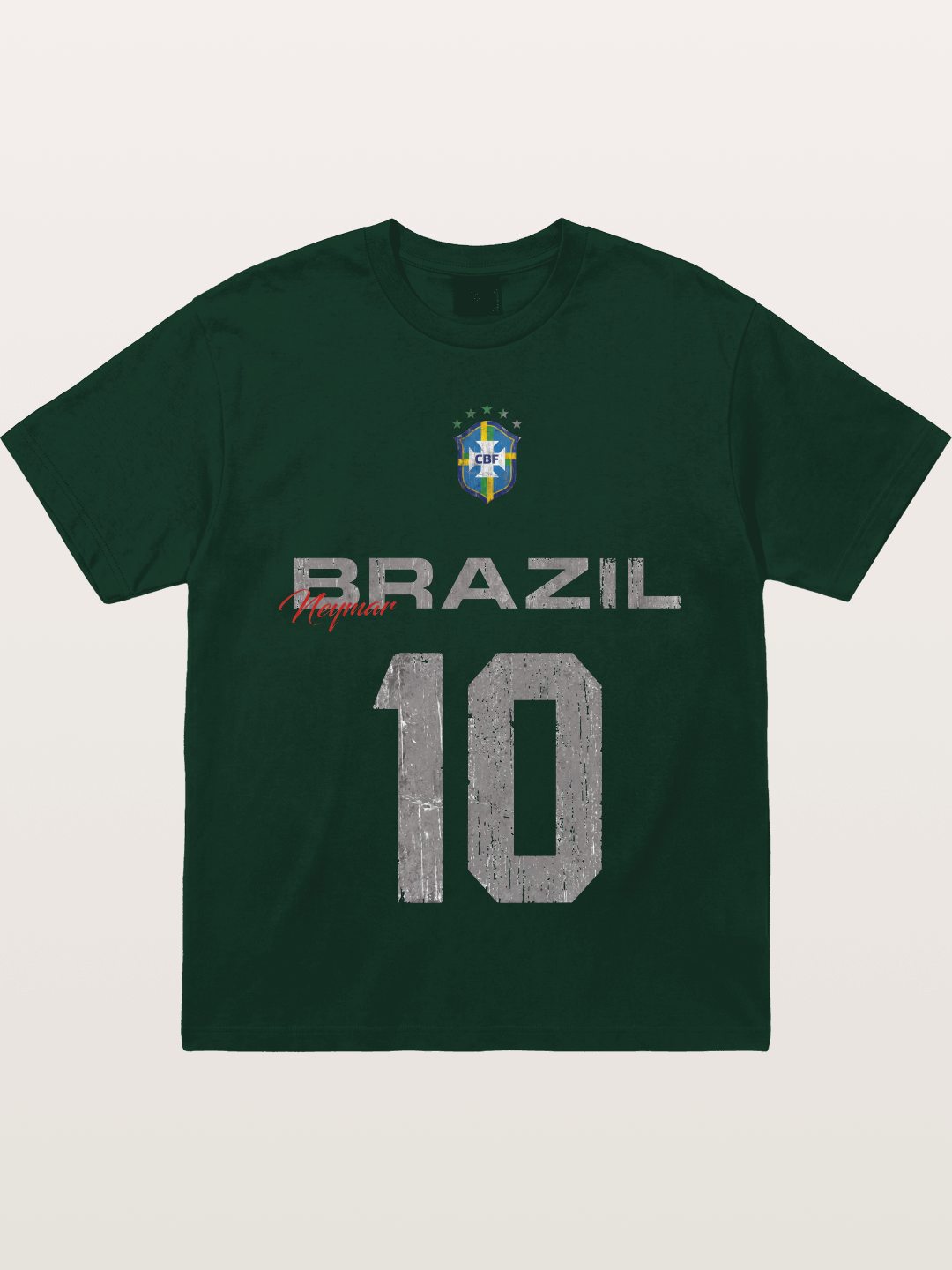 Brazil Neymar 10 Vintage Gildan T-shirt