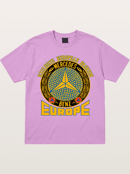 European Fashion Mercedes Print Gildan T-shirt