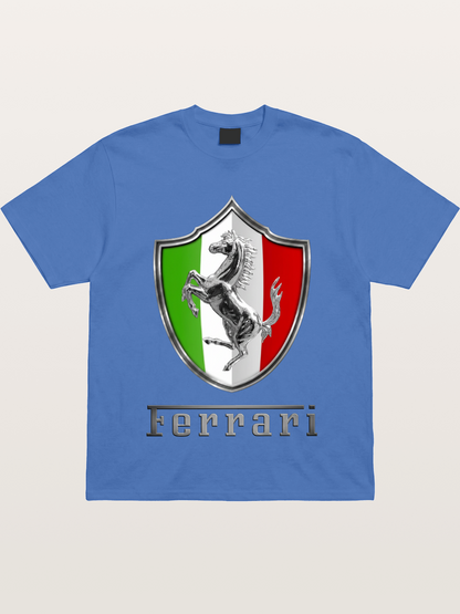 Ferrari Italian Flag Crest Gildan T-shirt