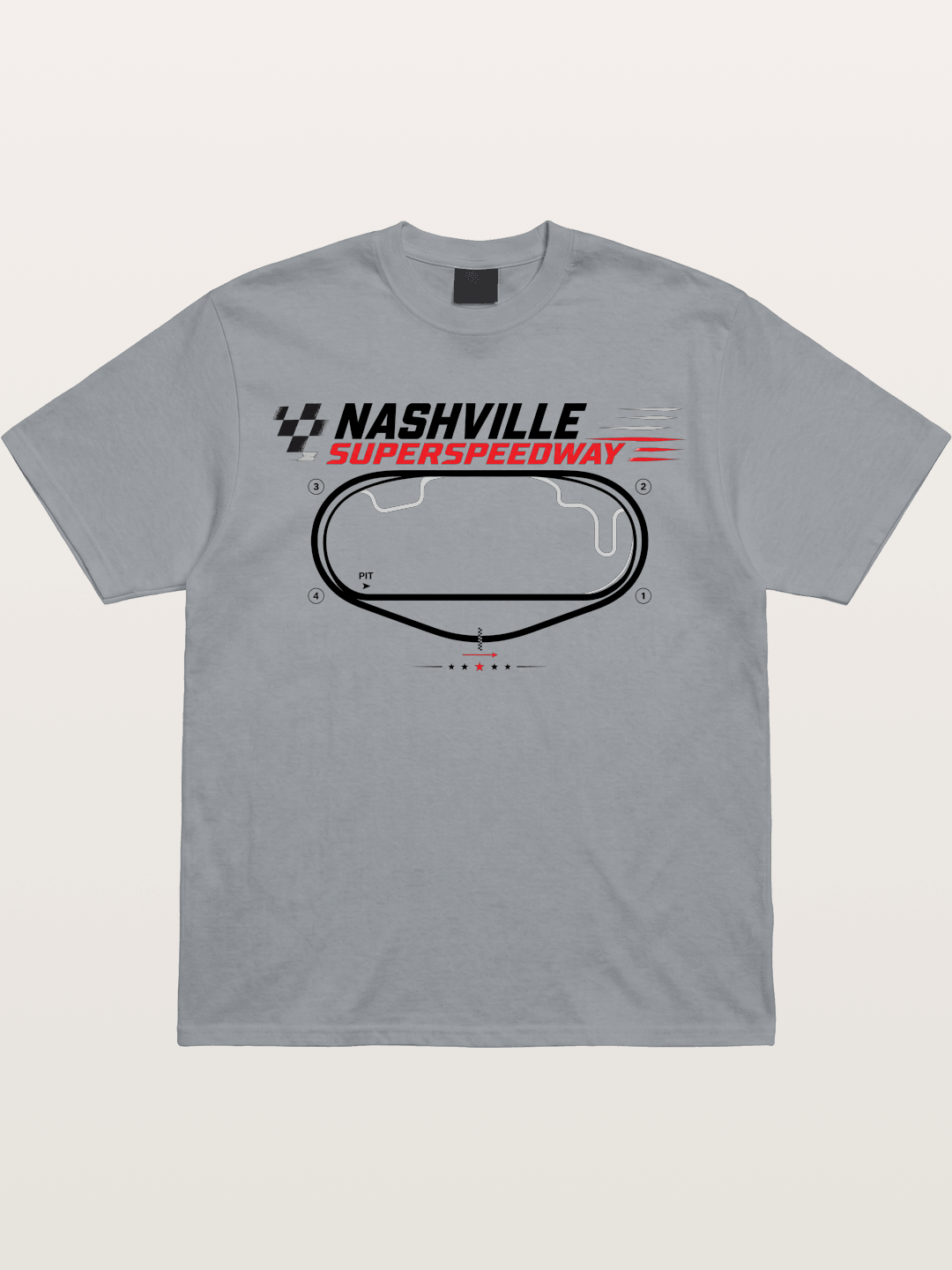 Nashville Superspeedway Oval Layout Gildan T-shirt