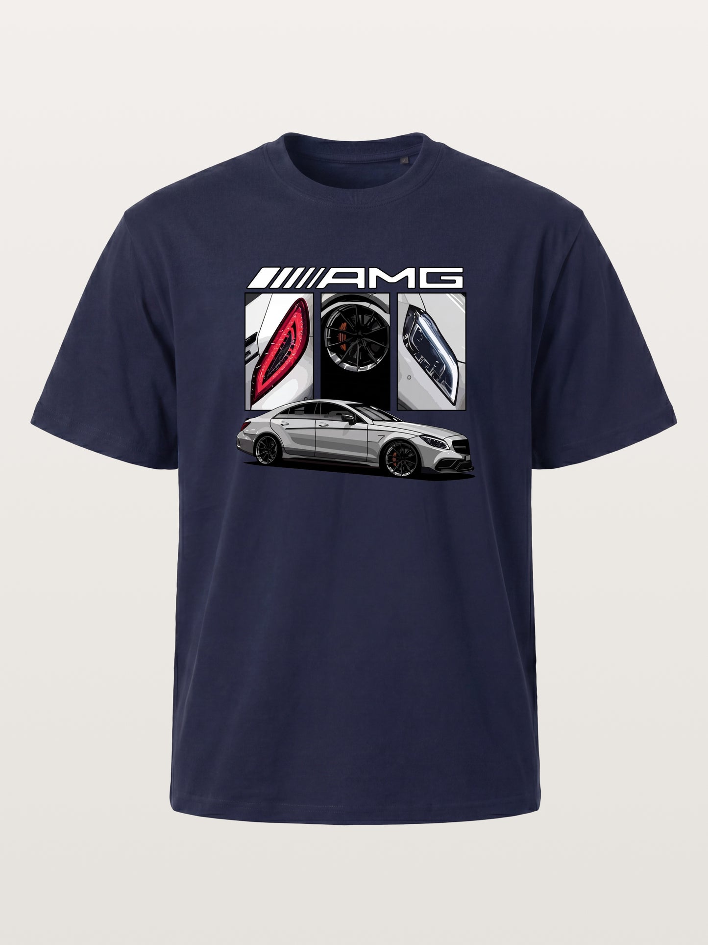 AMG Coupe Split Body Component Collage Gildan T-shirt