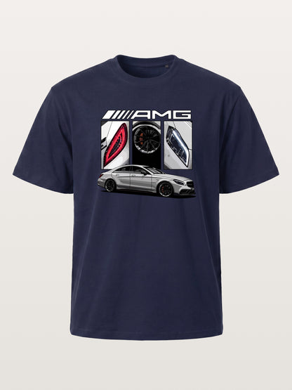AMG Coupe Split Body Component Collage Gildan T-shirt
