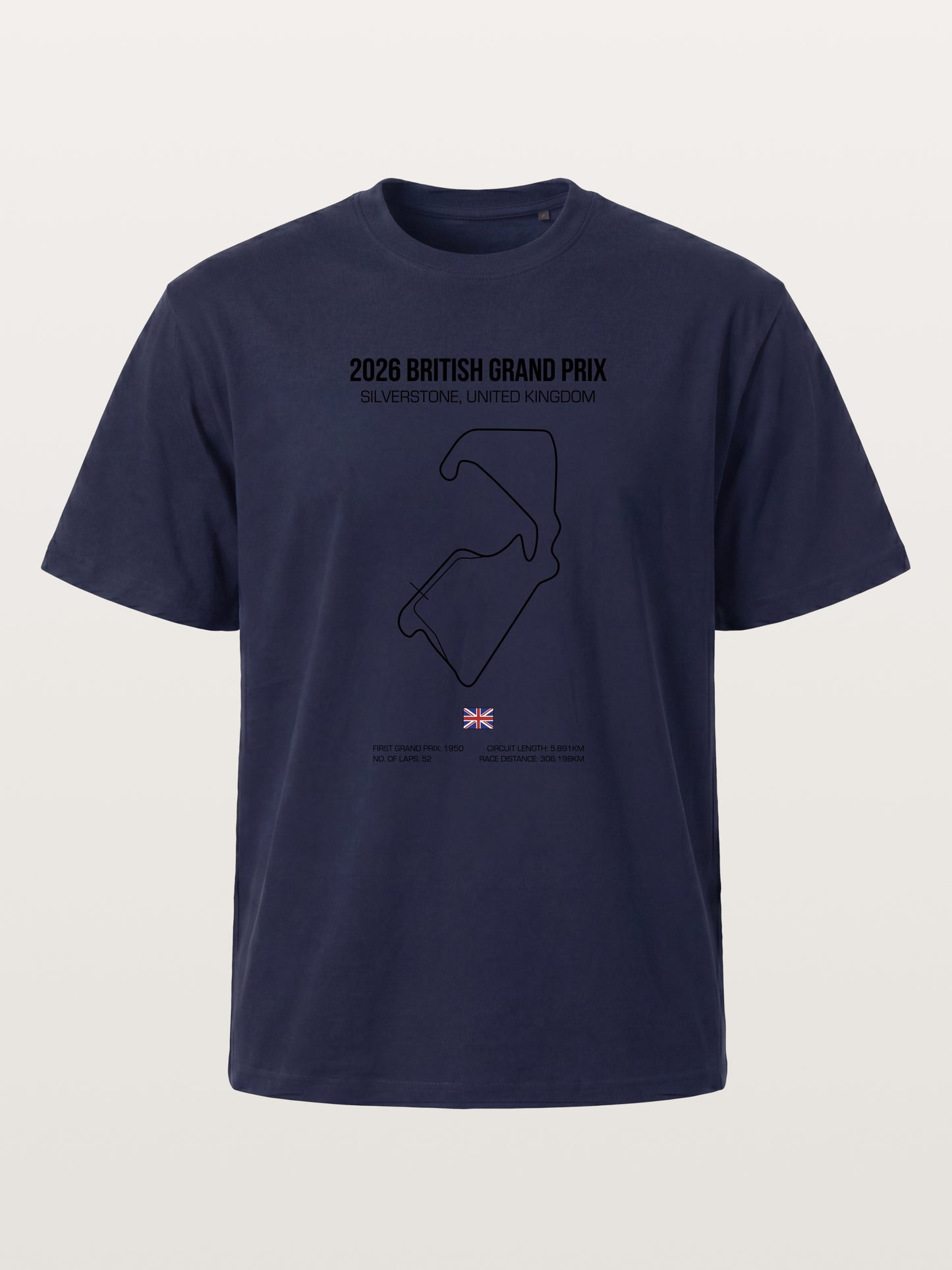 British Grand Prix Silverstone Track Outline Gildan T-shirt
