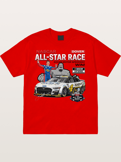 Kevin Harvick #4 Dover All-Star Win Cotton T-shirt