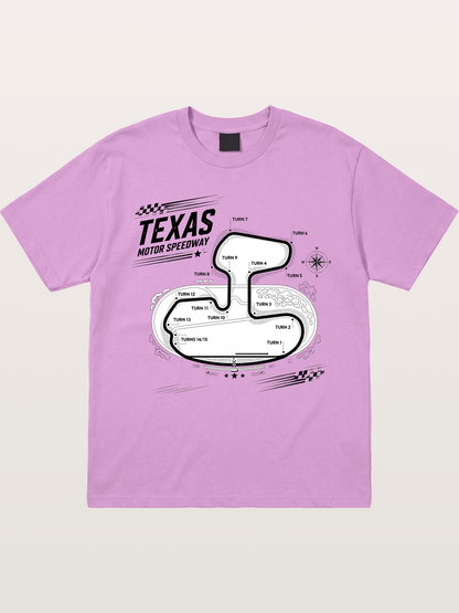 Texas Motor Speedway Track Map Gildan T-shirt