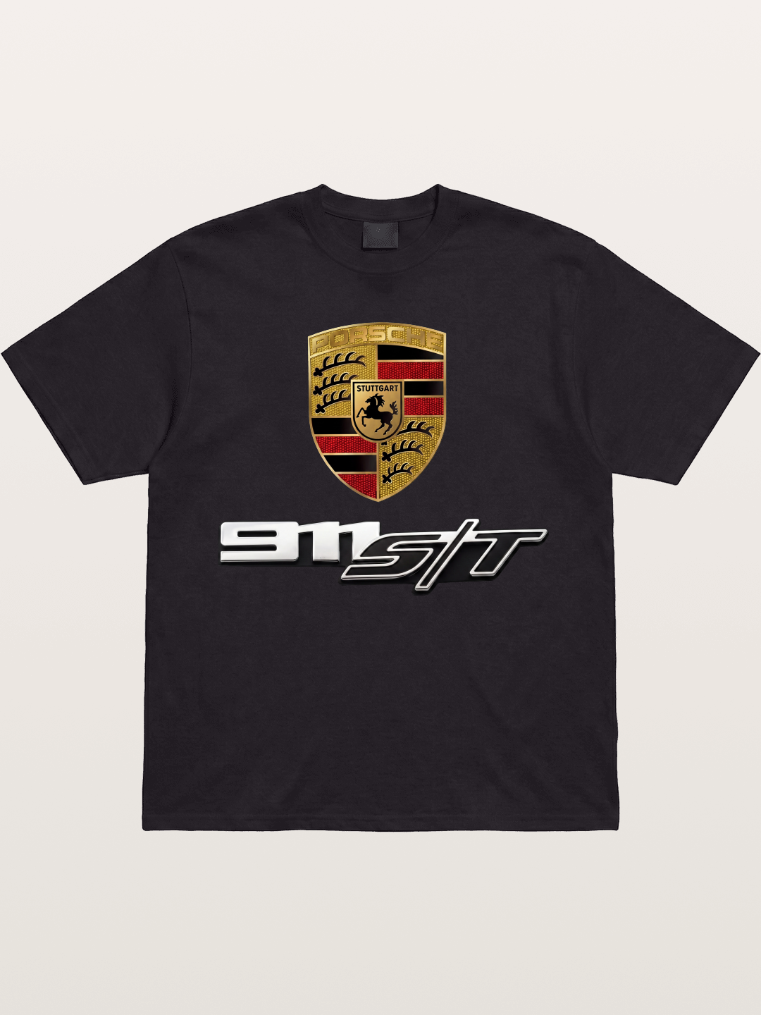 Porsche Crest With 911 ST Gildan T-shirt