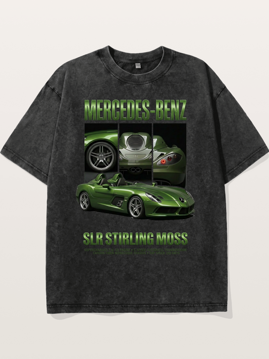 Mercedes SLR Stirling Moss Art Washed T-shirt
