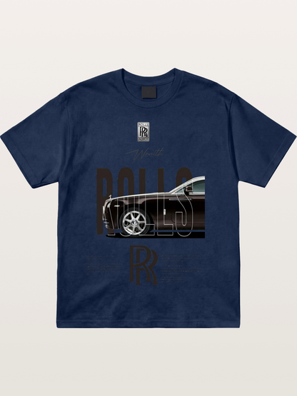 Rolls Royce Wraith Typography Cotton T-shirt