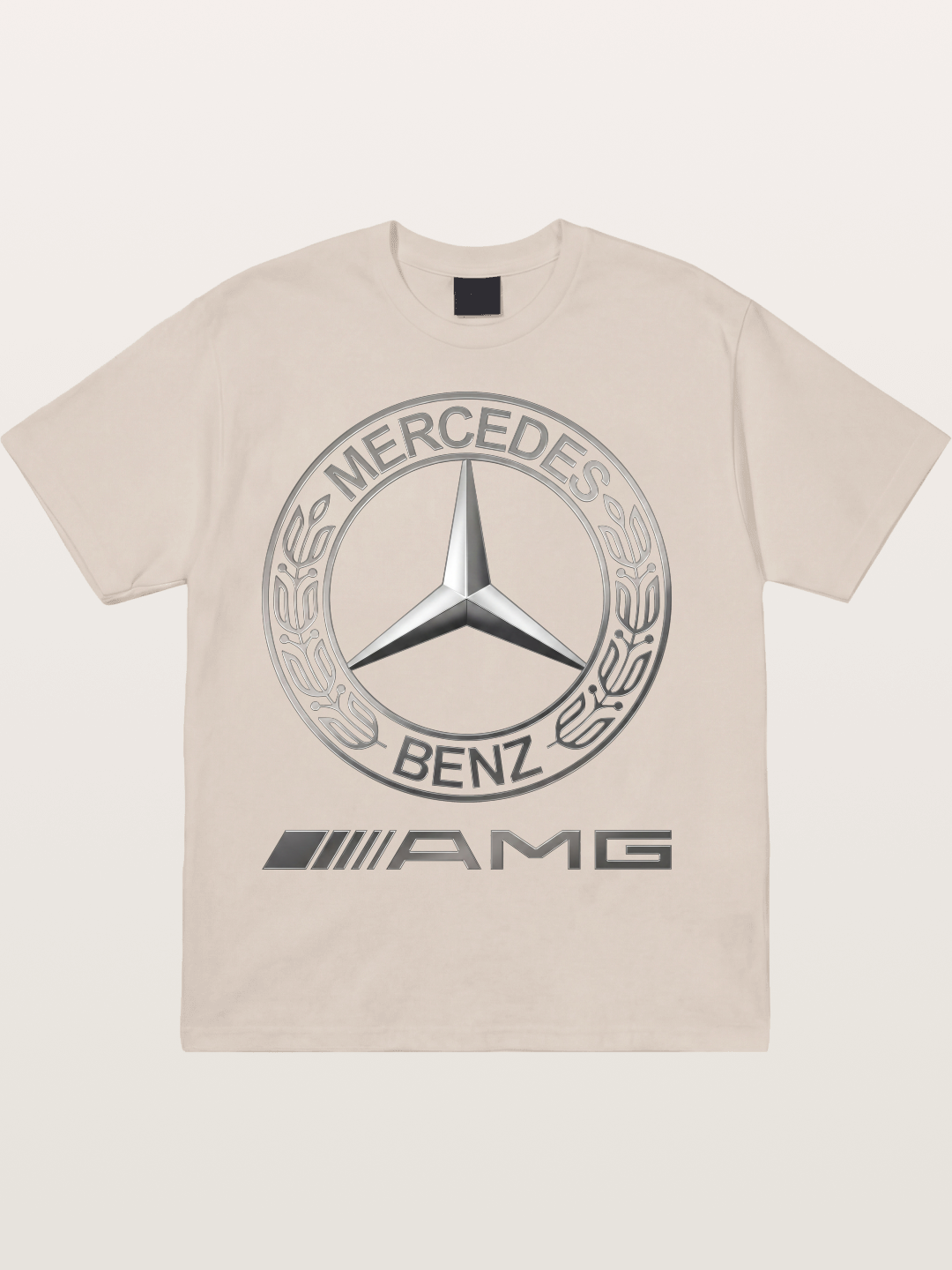 Benz AMG Emblem Art Cotton T-shirt