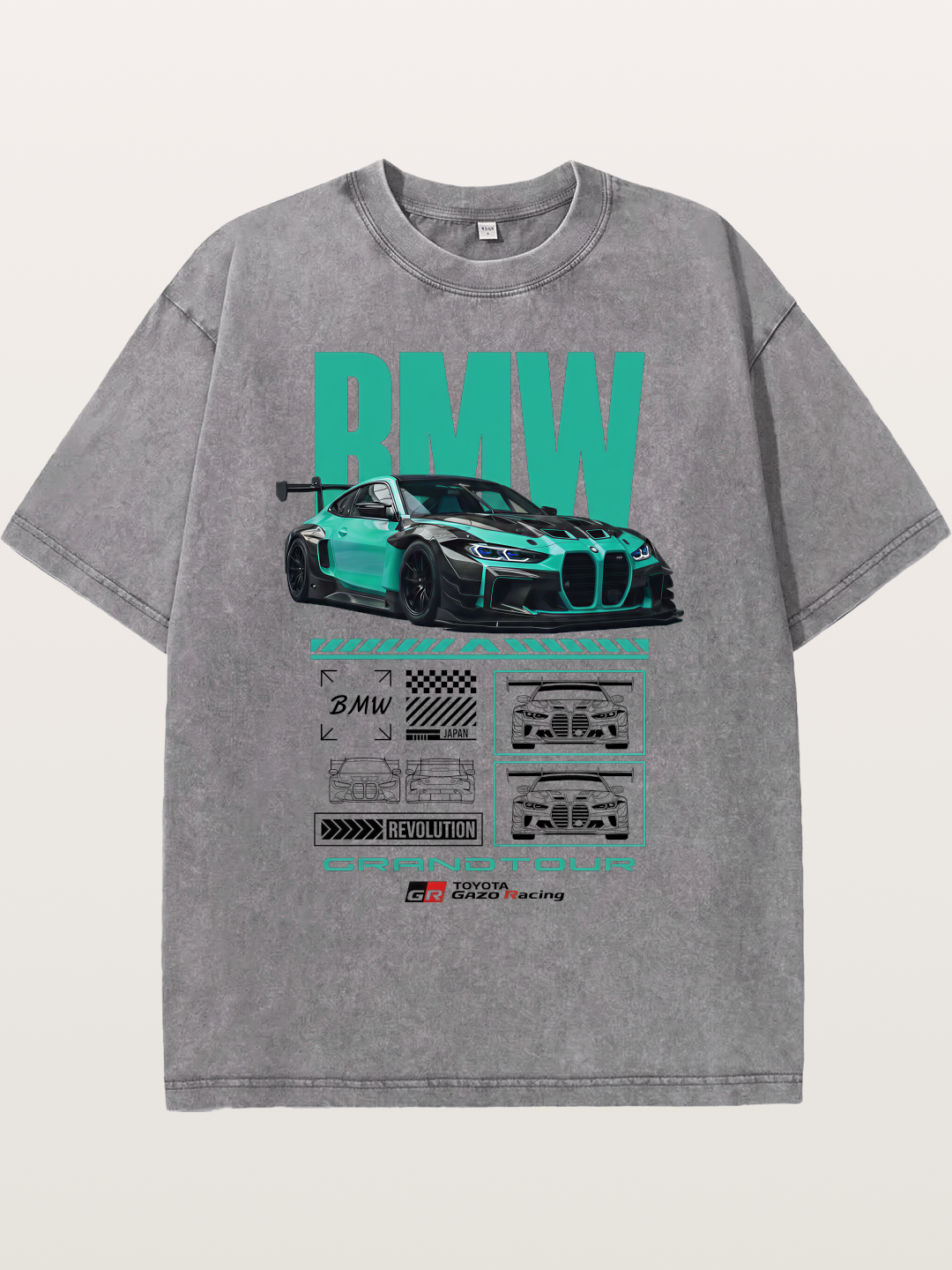 BMW M4 GT3 Technical Design Washed T-shirt