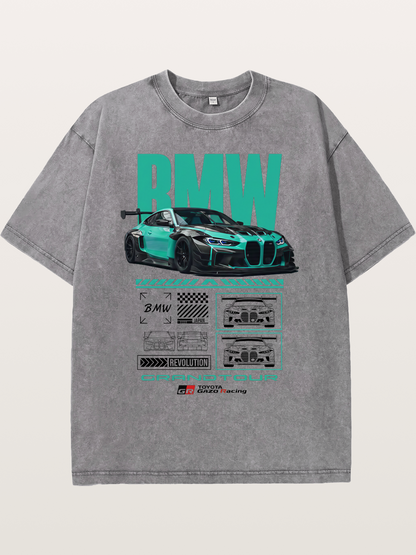 BMW M4 GT3 Technical Design Washed T-shirt