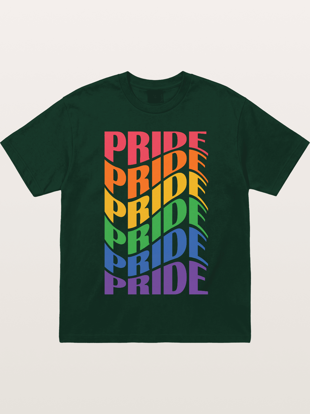 Repeated Pride Rainbow Gradient Design Gildan T-shirt