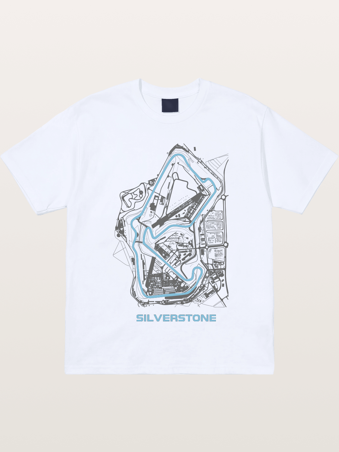 Silverstone F1 Circuit Map Gildan T-shirt