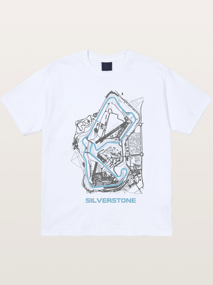 Silverstone F1 Circuit Map Gildan T-shirt