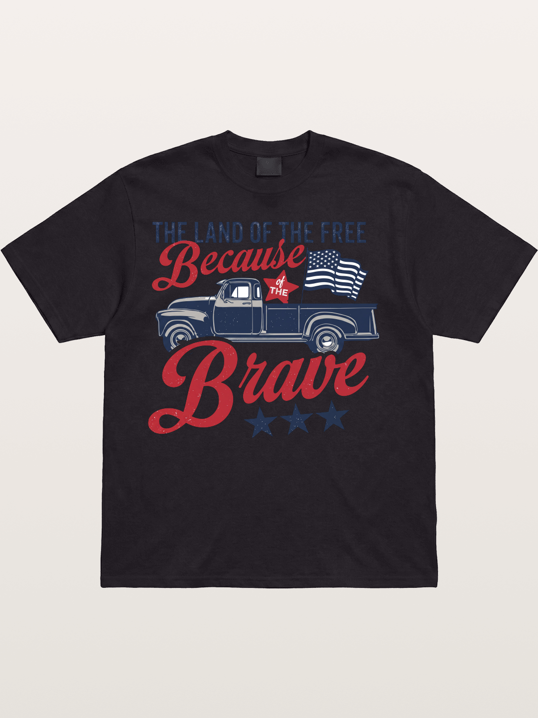 Land of the Free Vintage American Truck Cotton T-shirt
