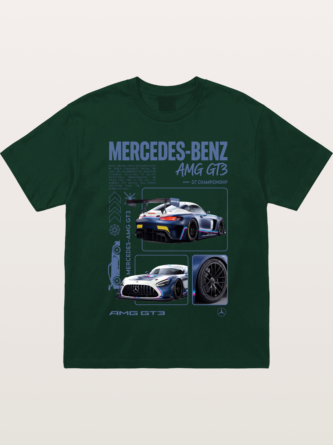 Mercedes AMG GT3 Race Car Gildan T-shirt