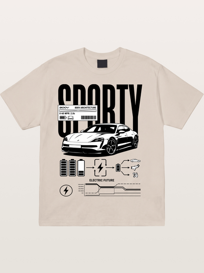 Electric Sporty Cotton T-shirt