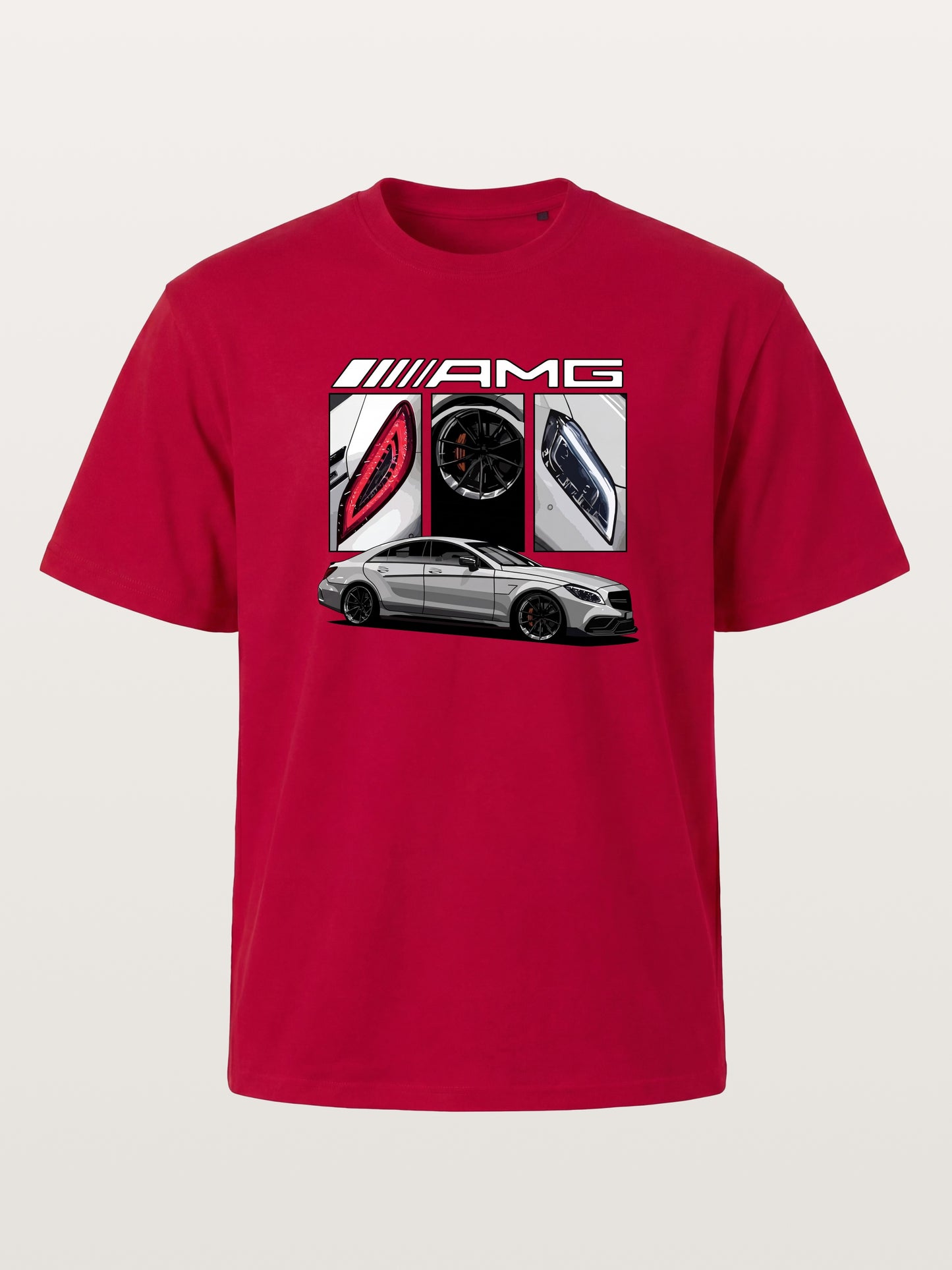 AMG Coupe Split Body Component Collage Gildan T-shirt