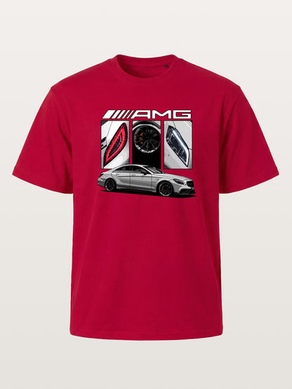 AMG Coupe Split Body Component Collage Gildan T-shirt