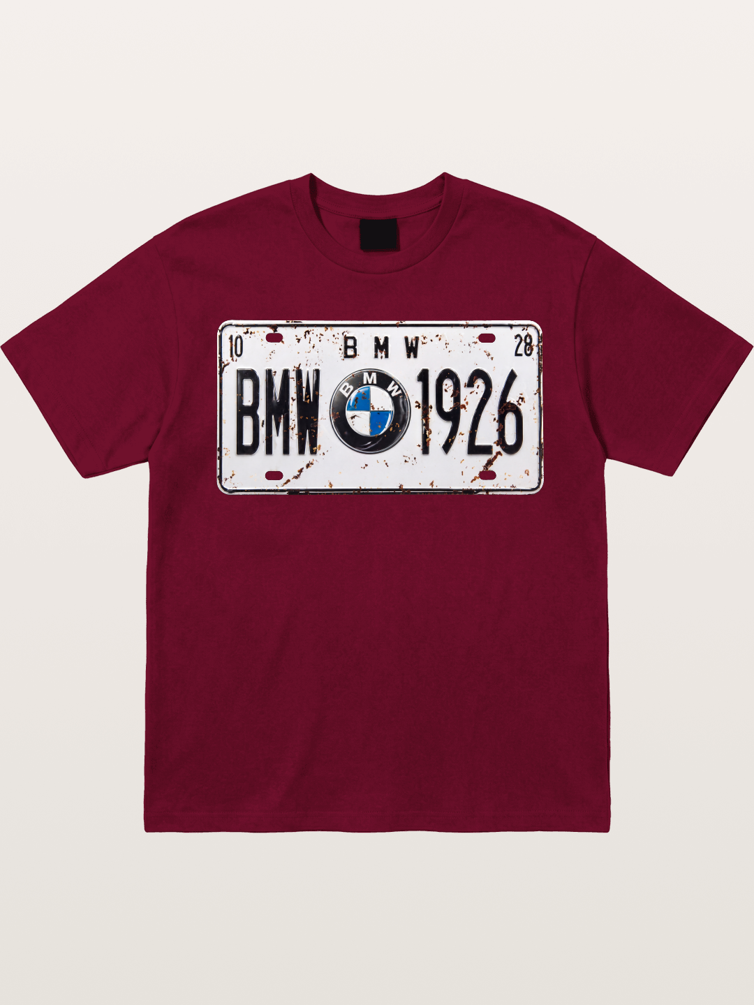 Vintage BMW License Plate Decor Gildan T-shirt