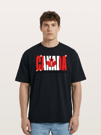 Canada 2026 World Cup Typography Cotton T-shirt