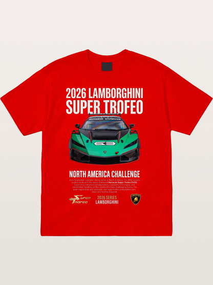 Lamborghini Huracan Green Race Car Cotton T-shirt