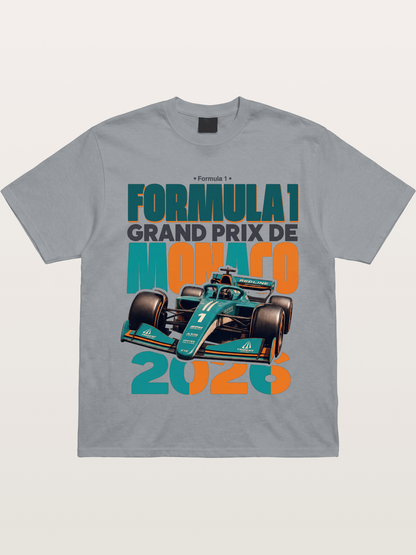 Teal Orange Monaco F1 Poster Gildan T-shirt