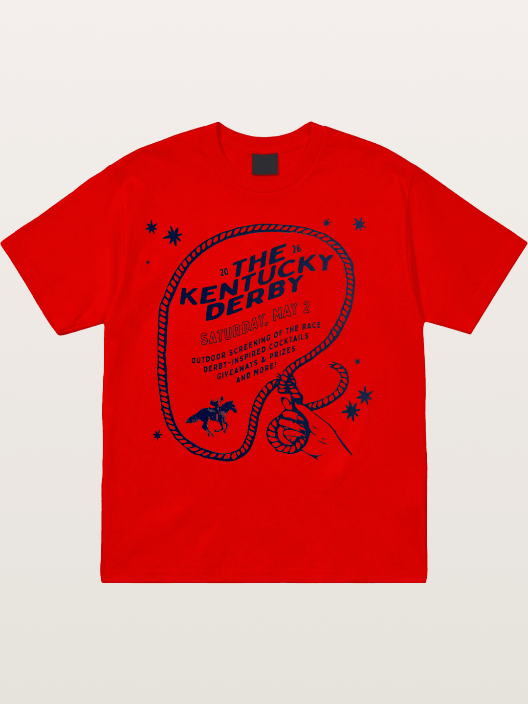 Kentucky Derby Rope Lasso Graphic Cotton T-shirt
