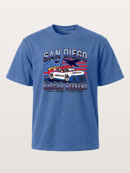San Diego NASCAR Jet and Race Car Gildan T-shirt