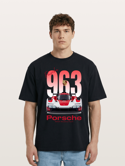 Porsche 963 IMSA WeatherTech Race Car Cotton T-shirt